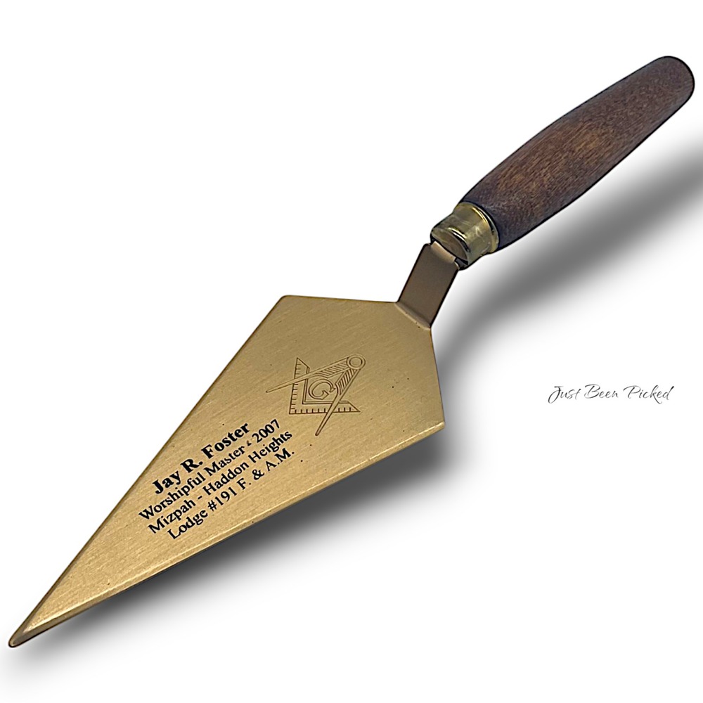 Freemason Ceremonial Trowel Mizpah Haddon Heights Lodge 191 Worshipful Master